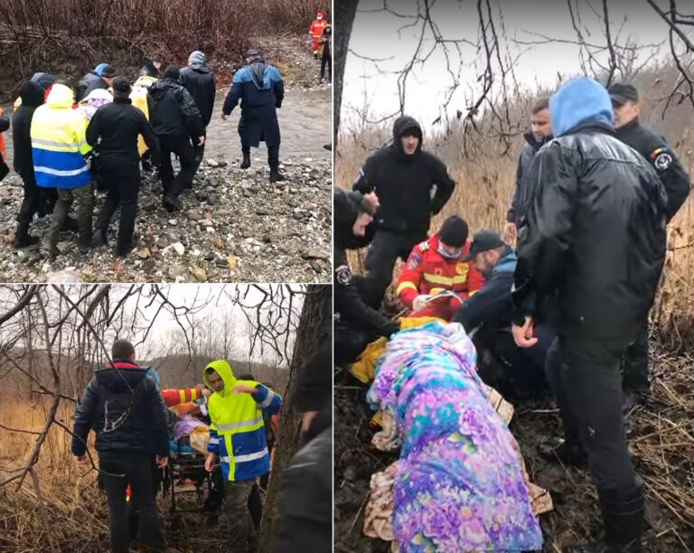 O femeie dată dispărută de acasă a fost găsită inconștientă pe malul Văii Aiudului