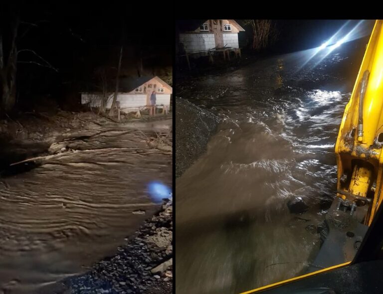 (VIDEO) Pericol de INUNDAȚII în ABRUD! Primăria Abrud: „Suntem sub avertizare de cod portocaliu de vreme rea”