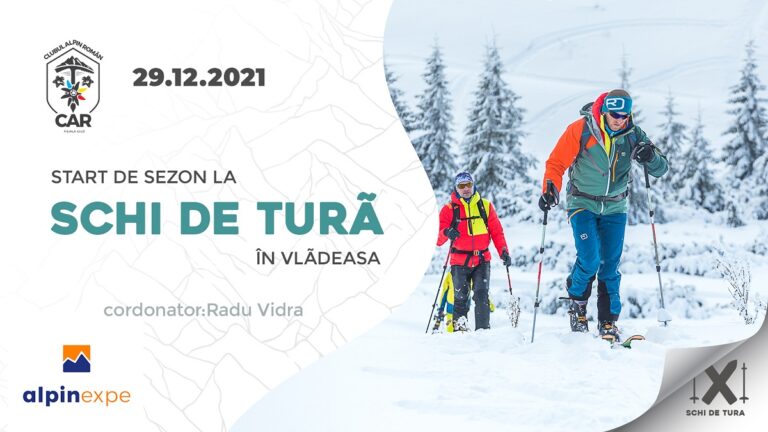 Start de sezon la ski de tură pe Vârful Vlădeasa