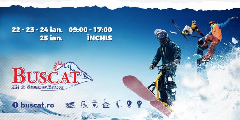(VIDEO) Buscat Resort – Băișoara, anunță: Toate pârtiile sunt deschise, cu multă zăpadă