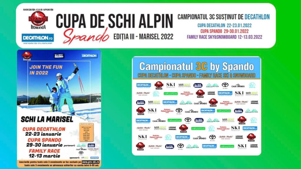În acest weekend, la Mărișel, Cupa de Schi Alpin Spando, ediția a III-a!