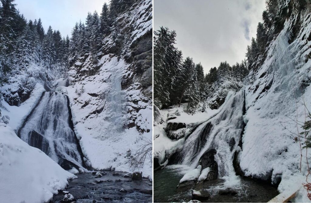 FOTO superbe de la cascada „Vălul Miresei”