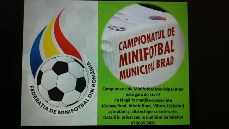 Se dă STARTUL la Campionatul de Minifotbal Municipal Brad