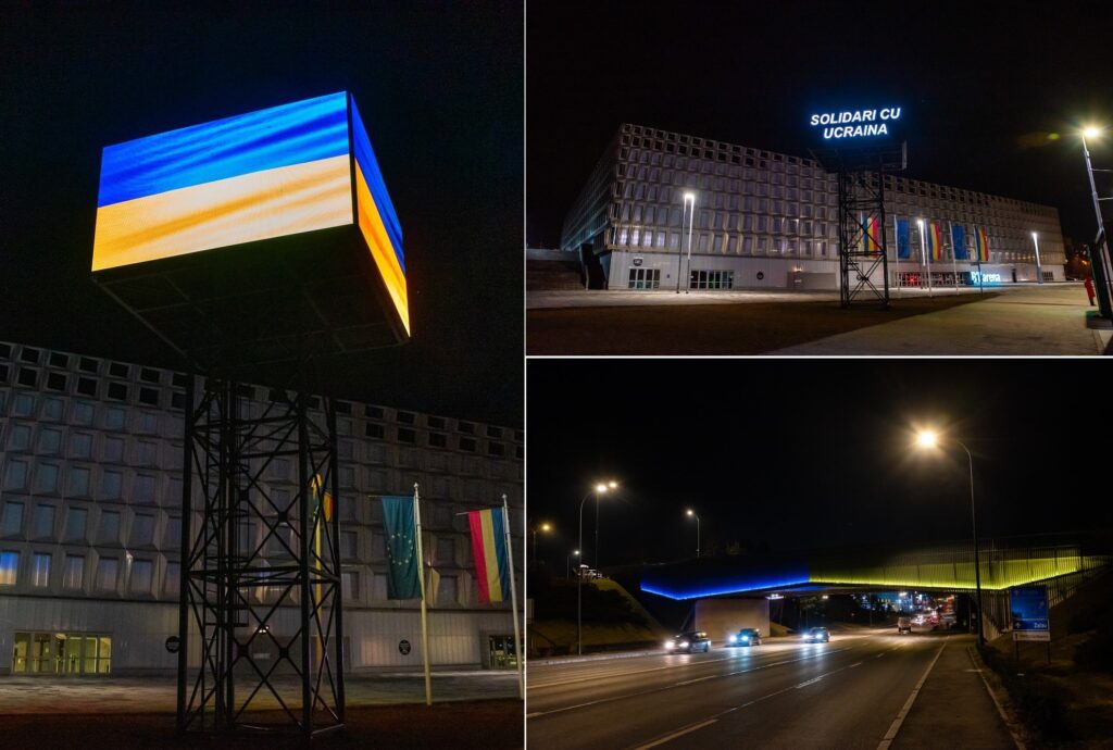 (FOTO) Municipiul Cluj-Napoca este solidar cu Ucraina! Emil Boc: Revizionismul rusesc trebuie oprit cu orice preț