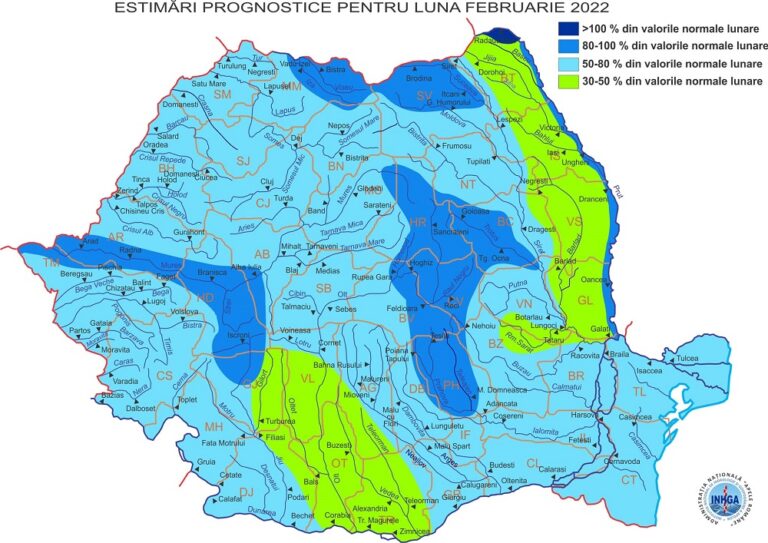 ABA Crișuri: În spațiul hidrografic Crișuri, în luna lui „Făurar”, regimul hidrologic se va situa între 50-80%!