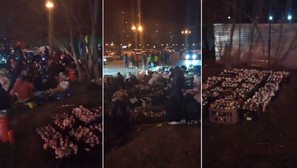 (VIDEO) Ucrainenii din Odesa le pregătesc infernul rușilor cu cocktail-uri Molotov (Nexta)
