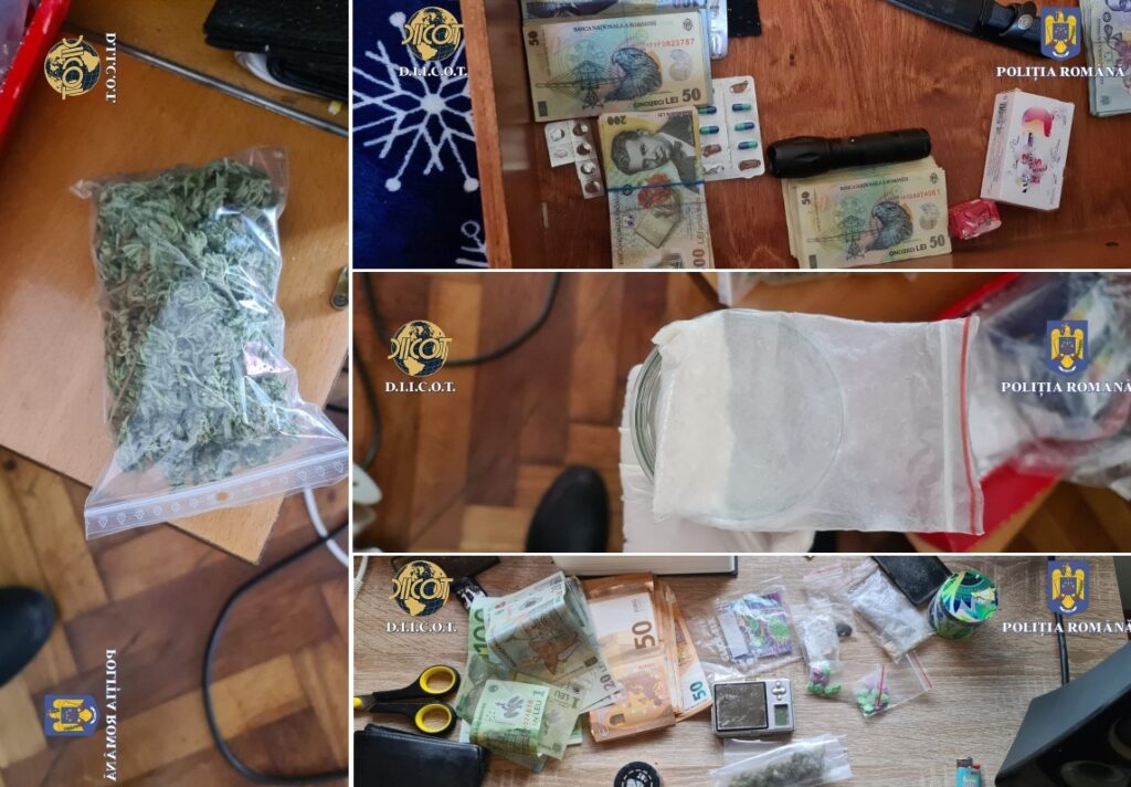Percheziții în forță peste traficanții de droguri! Captura? De la hașiș, timbre LSD și amfetamină!