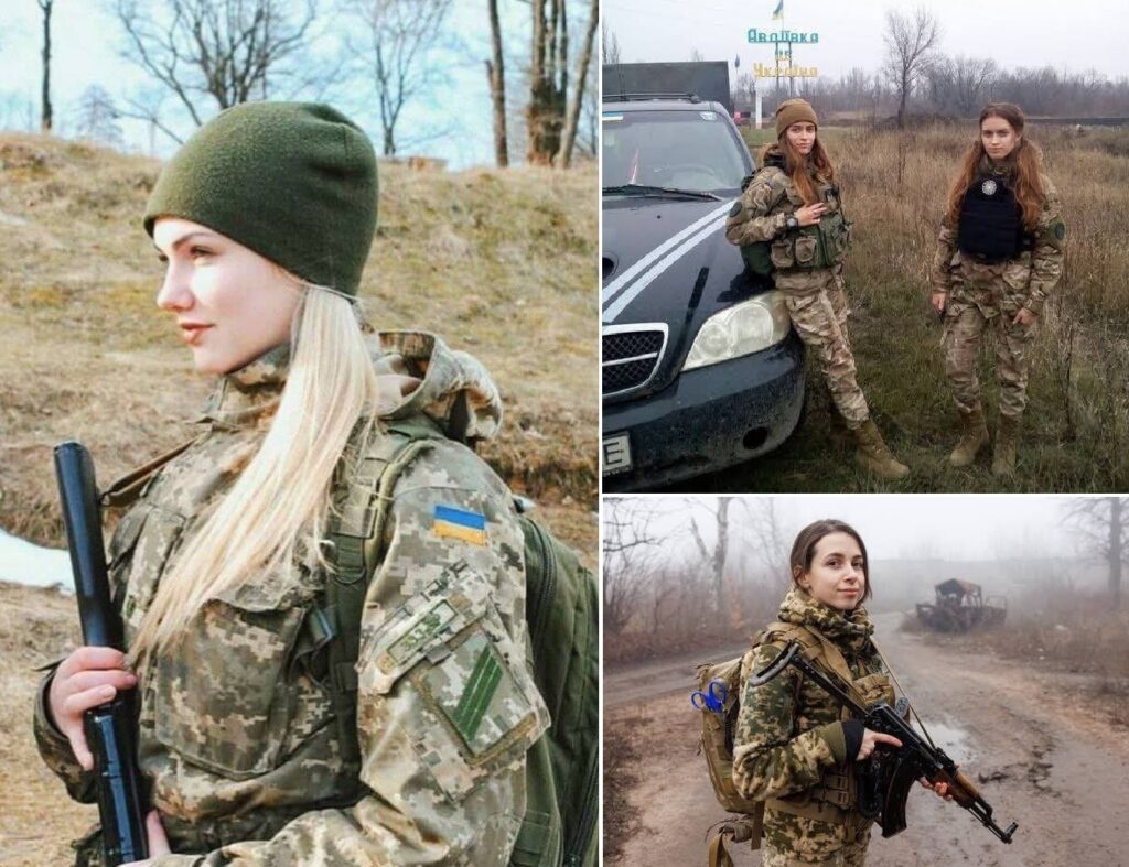 Și femeile din Ucraina își apăra țara! Sunt femei artilerişti, comandanţi de infanterie sau lunetişti!
