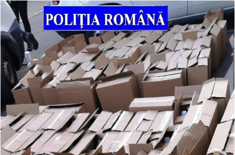 Un șofer a fost prins pe autostrada A1 în timp ce transporta sute de cutii cu detergent contrafăcut