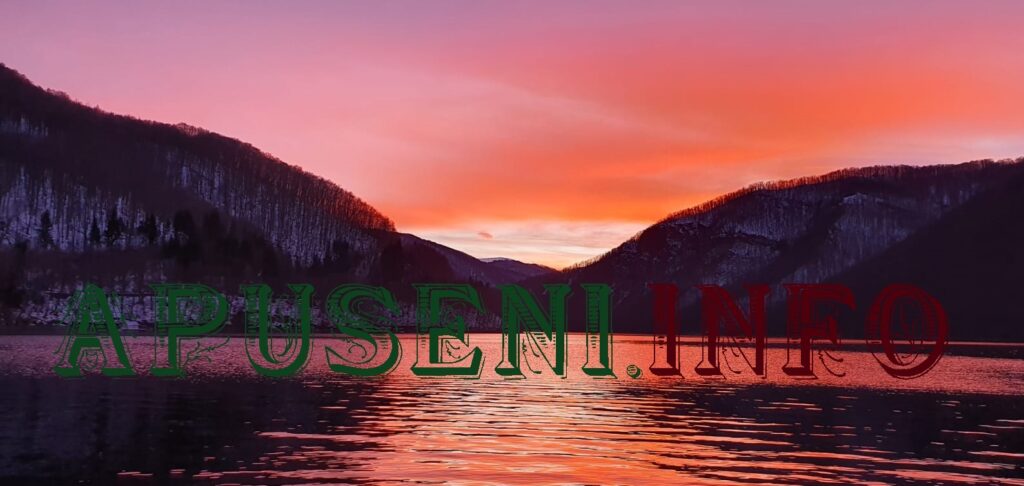 (FOTO) Apus superb pe Tarnița așa cum nu ați văzut vreodată în februarie! Cel mai frumos apus din Transilvania!