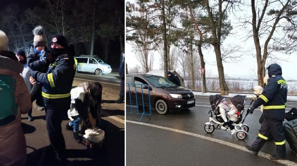 Poliția continuă să desfășoare, NON-STOP, alături de autorități și de societatea civilă din Bihor, activități de sprijin a refugiaților ucraineni