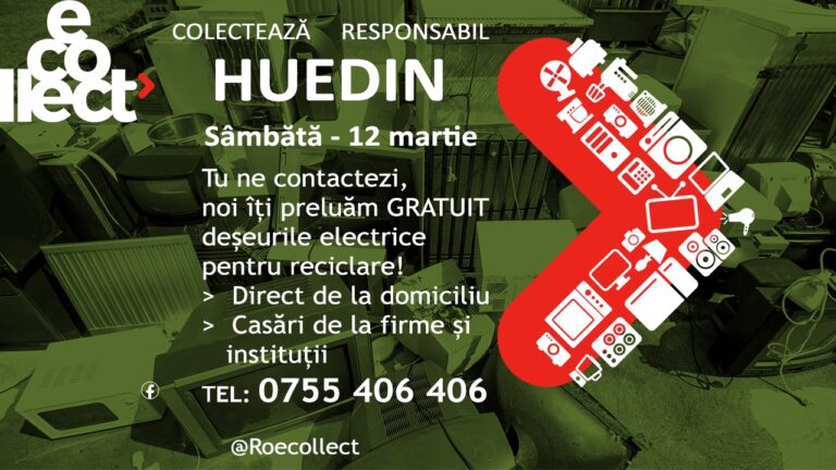 Huedin reciclează: Scăpați de aparatele electrice vechi sau stricate