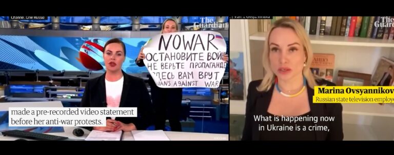 (VIDEO) O jurnalistă rusă a demascat manipularea TV pro-Putin în direct: „Ceea ce se întâmplă acum în Ucraina este o crimă, Rusia fiind țara agresoare”