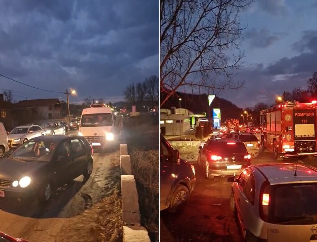 Circulație infernală pe DN76 la benzinăriile din Brad! FOTO cu asaltul brădenilor!