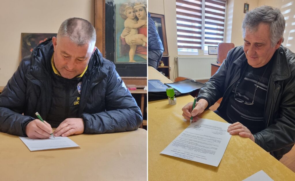 S-a semnat contractul pentru începerea lucrărilor la Căminele Culturale din satele Stejărel, Podele și Luncoiu de Sus