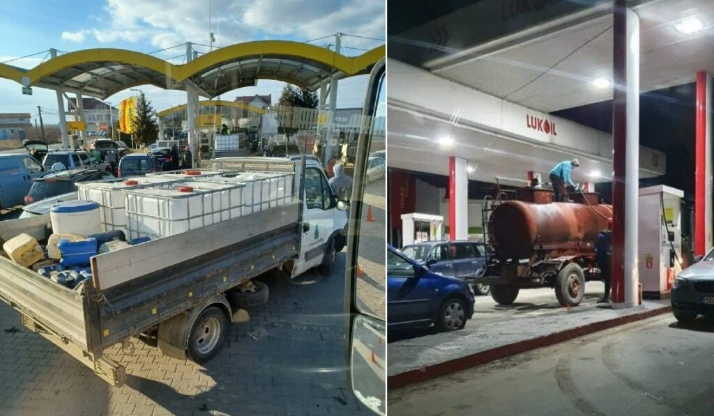 Clujean: Au blocat orașul total să își facă plinul pentru câțiva zeci de lei diferență, fix azi când petrolul scade 9.6% pe bursă!