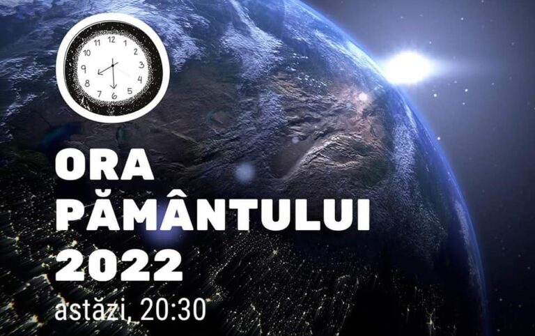 Stingeți lumina de Ora Pământului, sâmbătă, 26 martie, de la 20.30 până la 21.30!