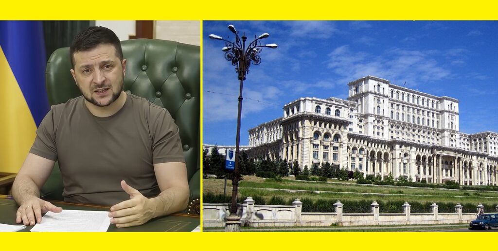 Președintele Zelenski va vorbi în Parlamentul României