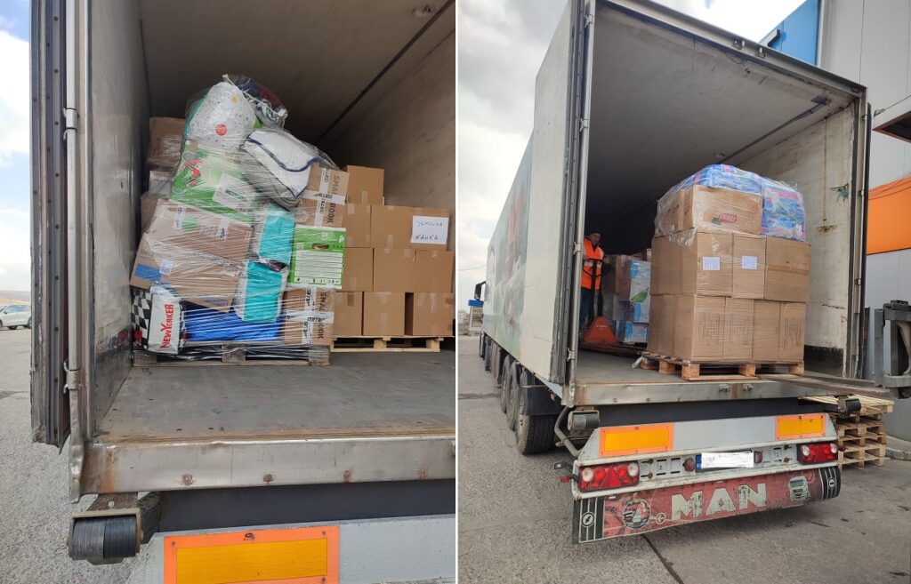 Cele două transporturi cu ajutoare către Ucraina, ale CERT Transilvania, au ajuns cu bine la destinație