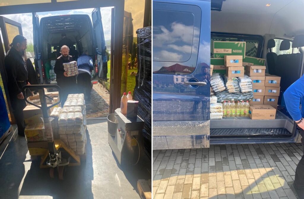 CERT Transilvania a venit în ajutorul a zeci de copilași și bebeluși ucraineni, găzduiți în mănăstirea Bănceni de lângă Cernăuți