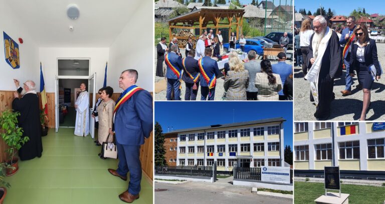 Școala Gimnazială „Avram Iancu” din Beliș a fost sfințită după lucrările de reabilitare și modernizare