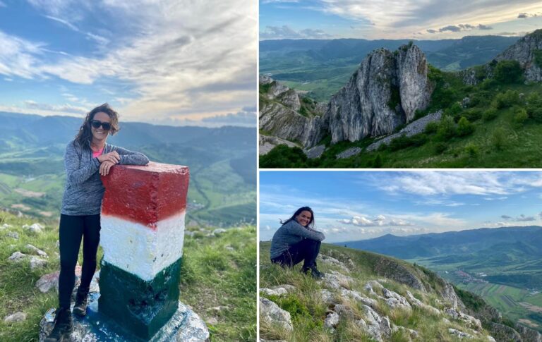 Președintele Ungariei, poză în Apuseni, pe Piatra Secuiului, cu borna vopsită în culorile Ungariei!