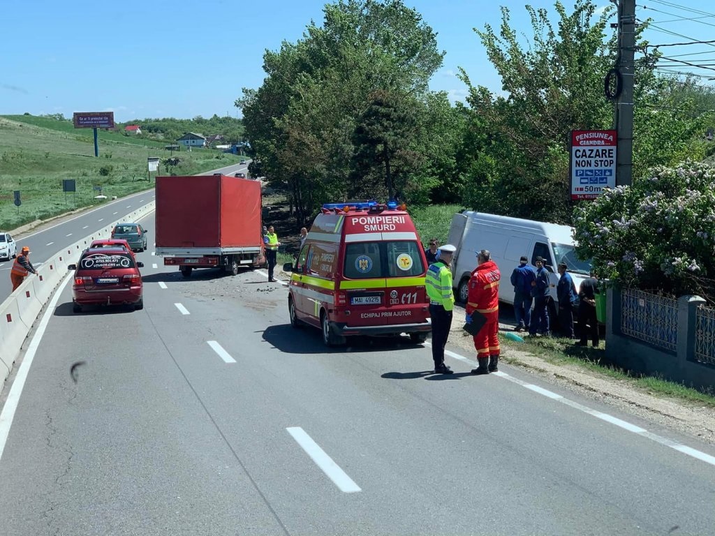 Accident rutier pe DN1 la ieșirea din Copăceni spre Turda