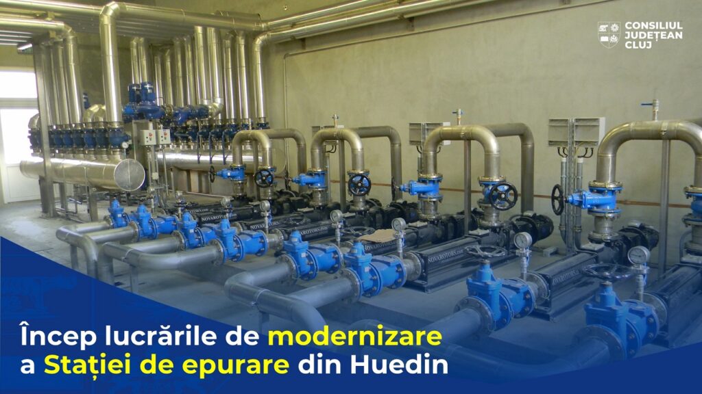Încep lucrările de modernizare la stația de epurare a apei din Huedin
