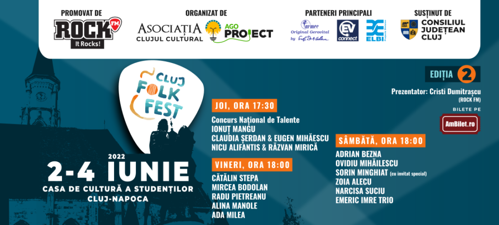 10 proiecte muzicale concurează pentru trofeele Cluj Folk Fest 2022