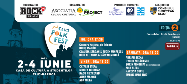 10 proiecte muzicale concurează pentru trofeele Cluj Folk Fest 2022