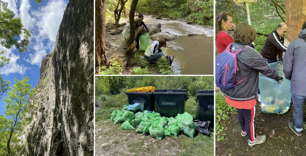 Cheile Turzii și Cheile Turenilor au fost ecologizate: Zeci de saci cu gunoaie strânse după nesimțiții nepăsători!
