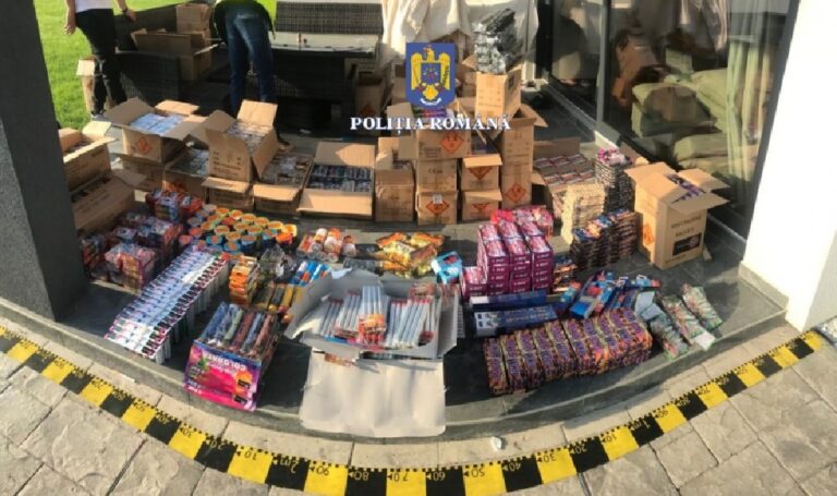 Polițiștii din Alba au indisponibilizat 585 kg de articole pirotehnice, în urma a 9 percheziții!