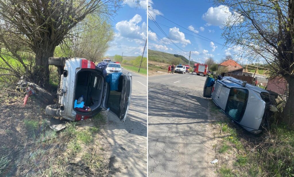Un accident s-a produs pe DJ108C, între Gârbău și Aghireșu: Un copil de trei ani a fost rănit!