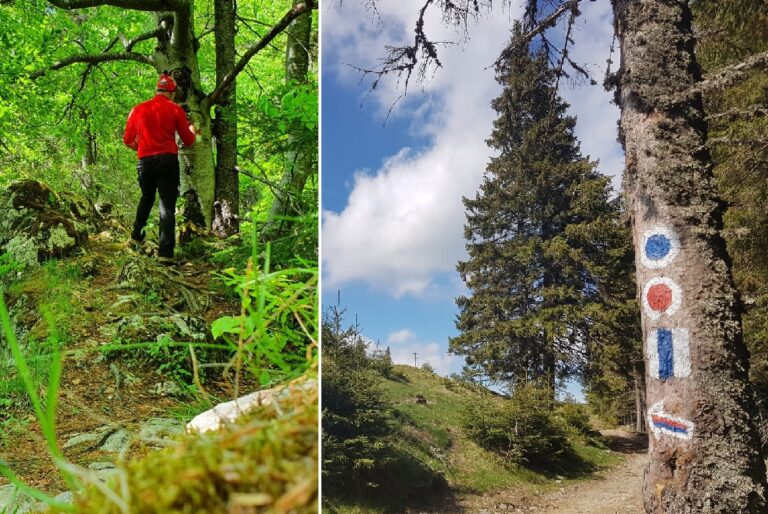 Salvamontiștii clujeni revopsesc marcajele de pe traseele turistice din Vlădeasa