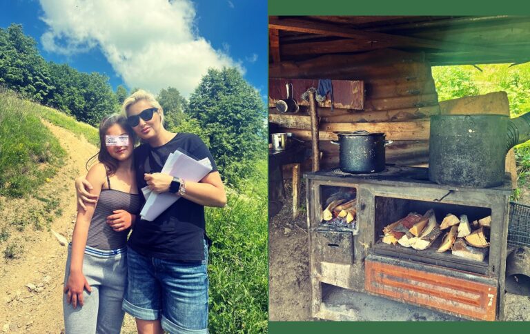 O elevă din Apuseni merge pe jos 2 ore pe zi spre școală, apoi 2 spre acasă: „Primim de la munte lecții tot timpul!”