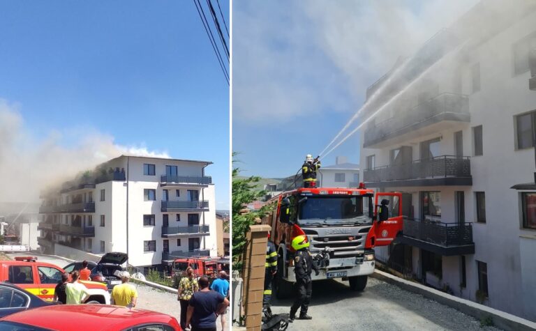 VIDEO Incendiu la un bloc din Florești: Șase autospeciale intervin! Locatarii s-au autoevacuat!