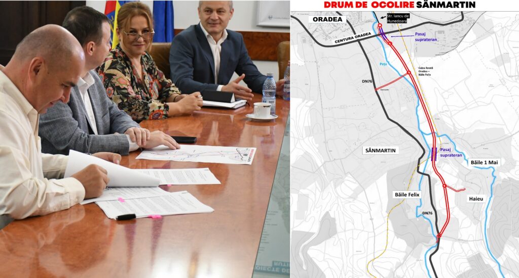 S-a semnat contractul pentru proiectarea și execuția lucrărilor la Centura Sânmartin
