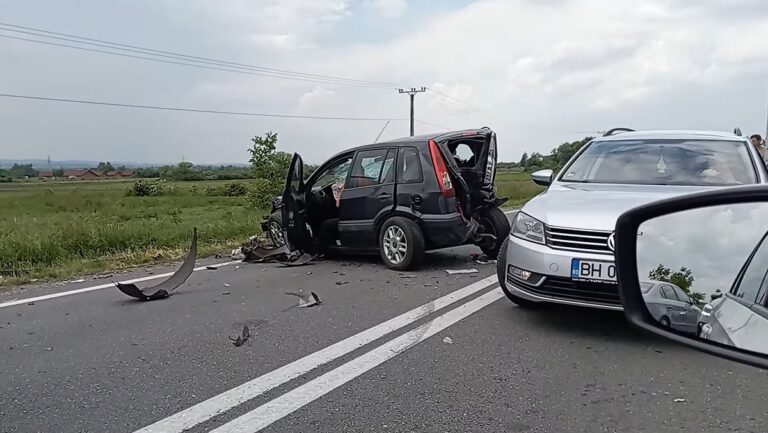 Accident pe DN1E60 între Urvind și Lugașu de Jos: Se circulă greu în zonă!
