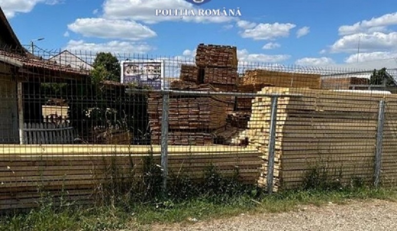 Material lemnos fără acte, în valoare de 69.272 lei a fost confiscat de polițiștii bihoreni