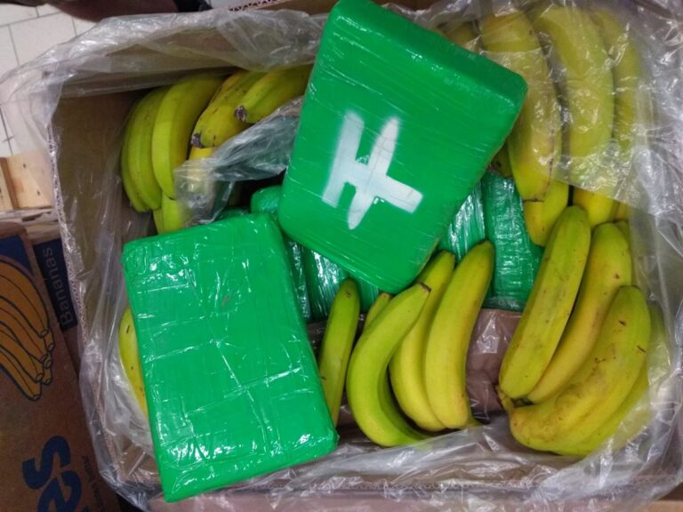 O jumătate de tonă de cocaină ascunsă în cutii cu banane a fost descoperită în supermarketurile din Cehia