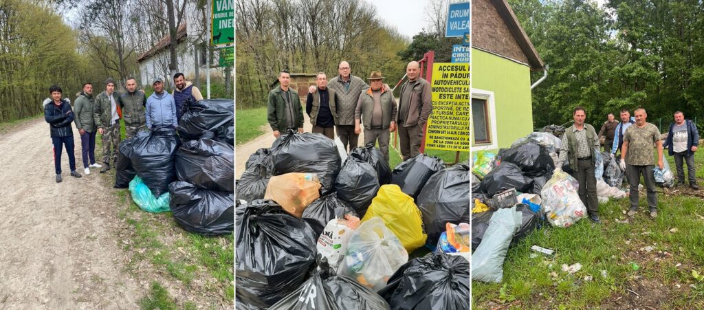 Direcția Silvică Bihor a igienizat mai multe zone din Bihor: S-au strâns 10.000 de kg de deșeuri!