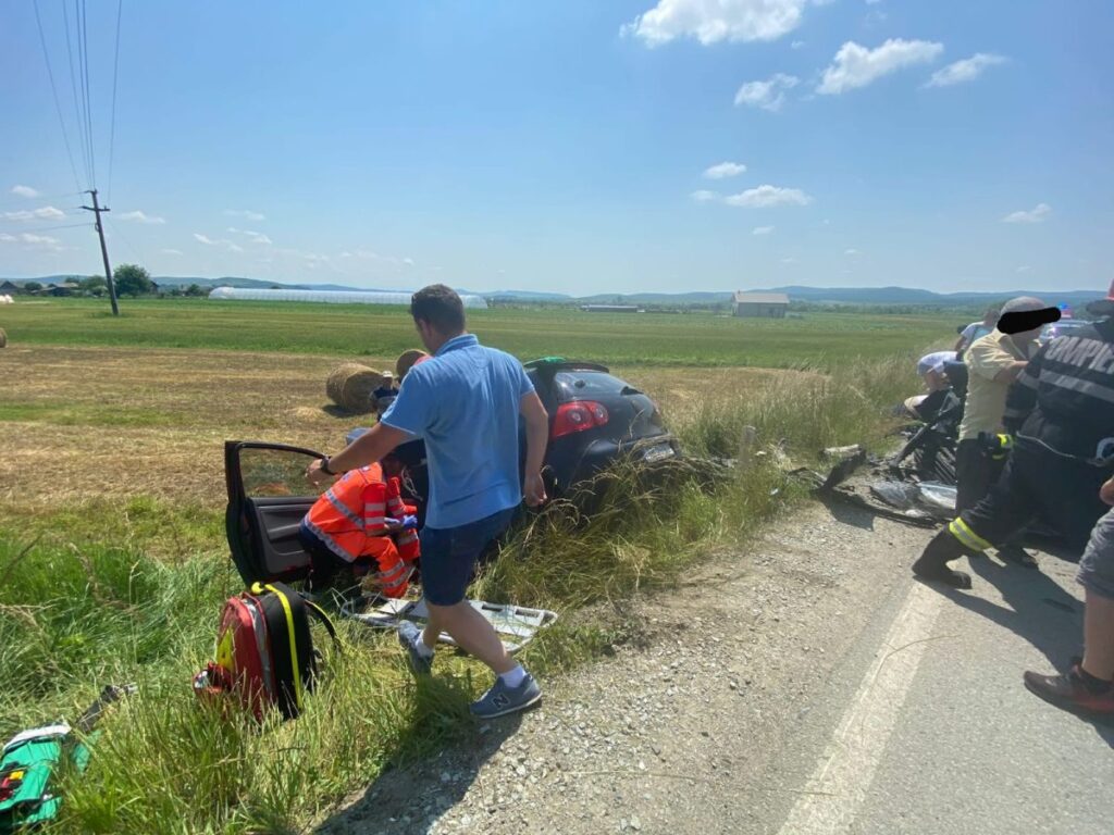Accident cu cinci victime în Bistrița: O tânără de 26 de ani din Sebeș a fost rănită!