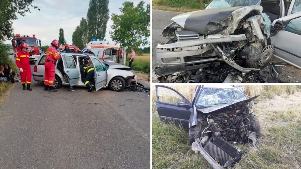(VIDEO) Planul ROȘU a fost activat: 7 oameni au fost grav răniţi într-un accident lângă Hațeg
