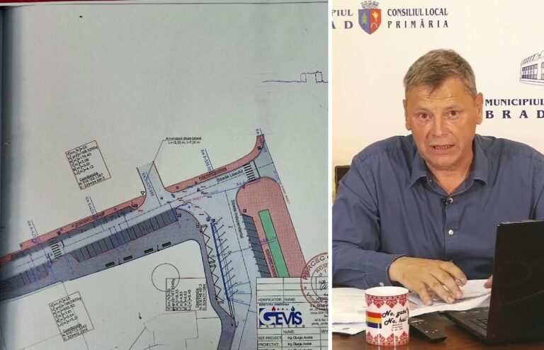 (VIDEO) Florin Cazacu explică cum va arăta strada Liceului: Apar noi locuri de parcare în centrul municipiului Brad!