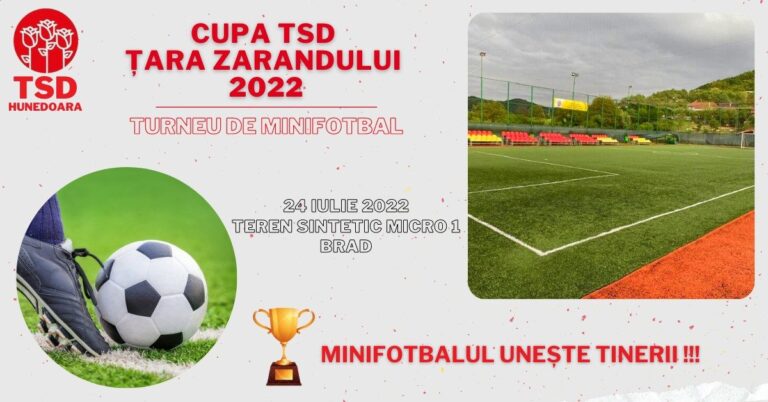 TSD Brad organizează un mini campionat de fotbal cu echipe din Țara Zarandului