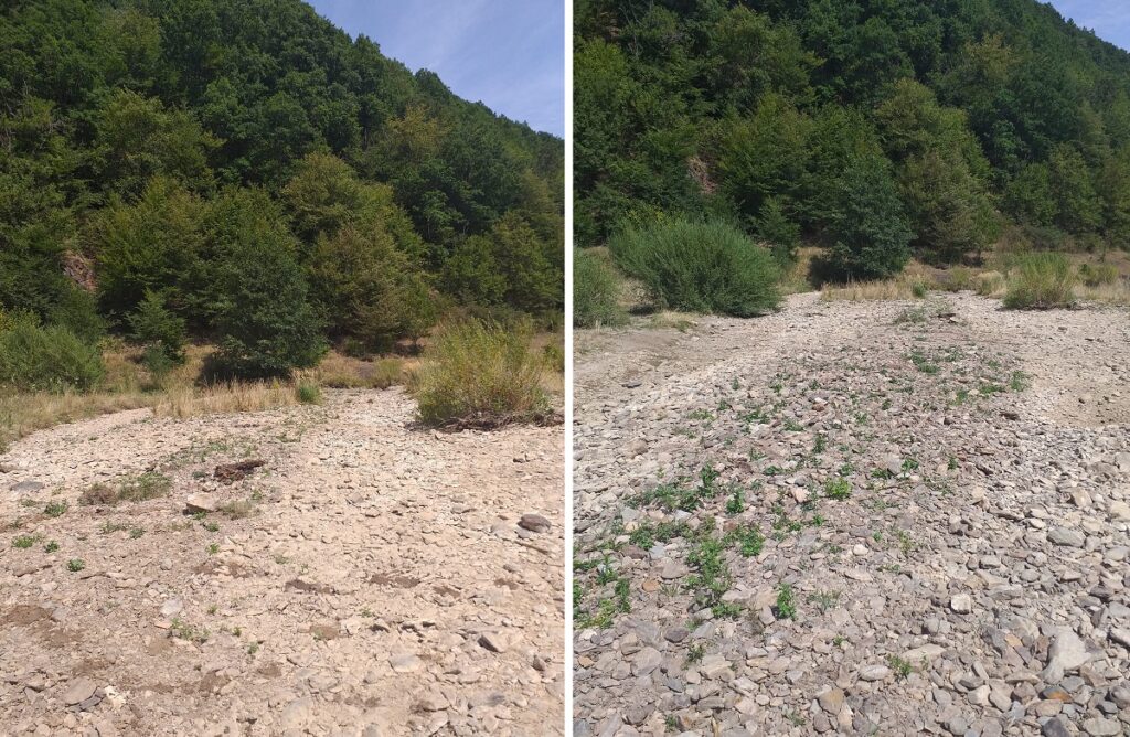 Debit foarte scăzut pe râul Capuș, afluent al Someșului Mic