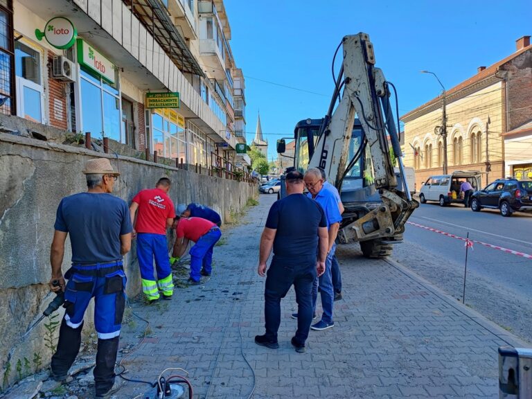 Mircea Moroșan: Au fost demarate lucrările de modernizare la trotuarul și la jardinierele de pe strada Vlădeasa, secțiunea blocului M
