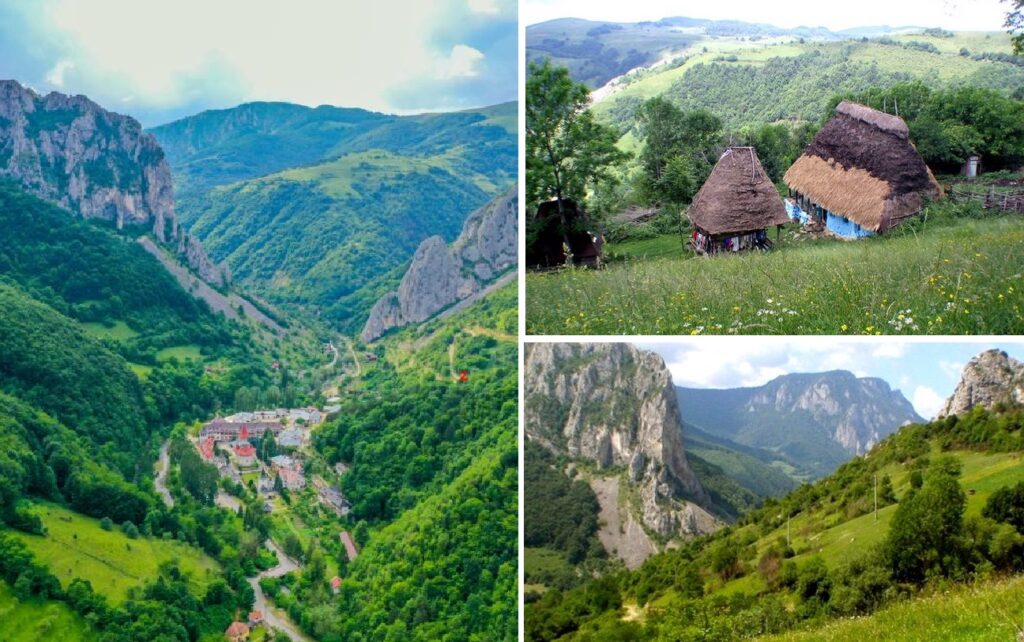 Păduri nesfârșite de fag și de gorun în Cheilie Mănăstiirii, rezervație naturală în Apuseni, între satele Valea Mănăstirii și Fata Pietrii