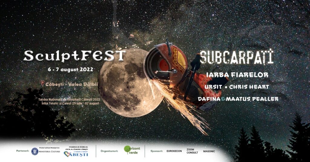 SculptFEST 2022, muzică, arte plastice, artă culinară și voie bună, la Căbești, în Apuseni