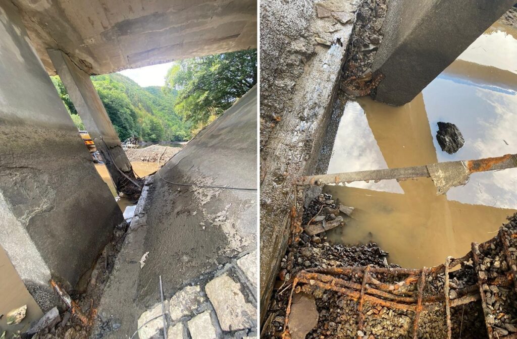 Se închide circulația pe podul de pe DJ 107P de la coada lacului Gilău spre Tarnița și Mărișel